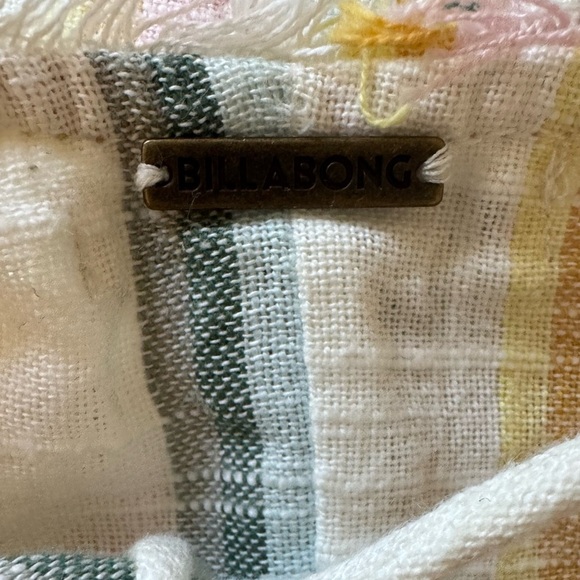 New Billabong The Salty Blonde Striped Mini Dress Size L - Picture 13 of 13